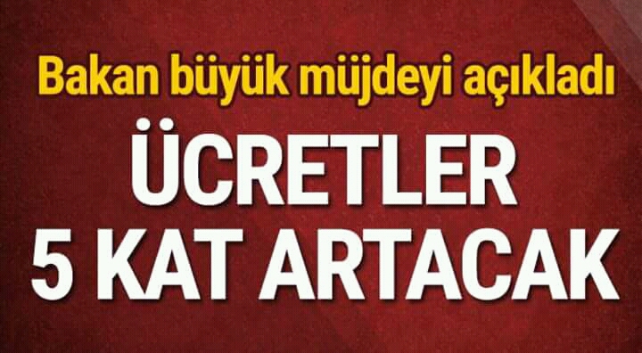 Bakan müjdeyi verdi 5 katına artıracağız 