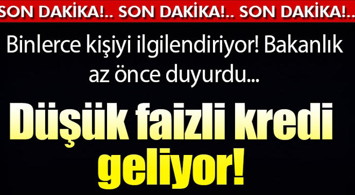 Binlerce Kişiyi İlgilendiriyor! Küçük Faizli Kredi Geliyor