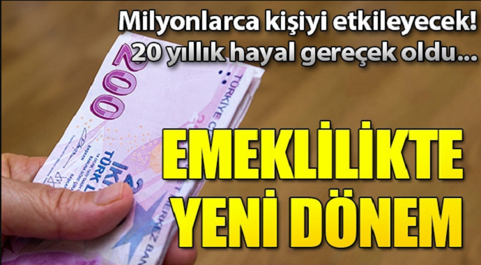 Emeklilikte yeni dönem! İlk adım atıldı...