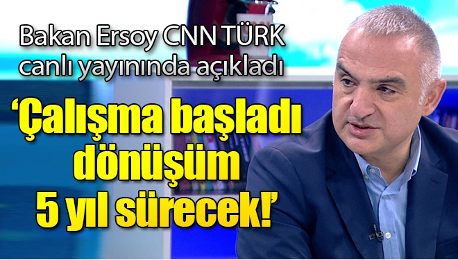 Kültür ve Turizm Bakanı Ersoy'dan CNN TÜRK'te önemli açıklamalar