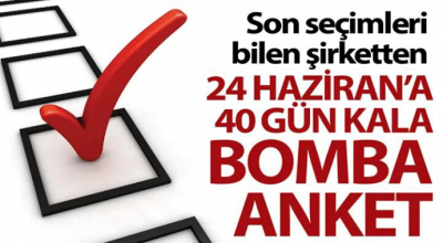 40 gün kala bomba anket sonuçları