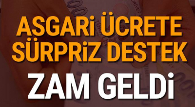 asgari ücrette süpriz destek