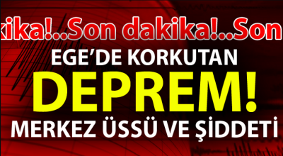 Ege'de Korkutan Şiddetli Deprem