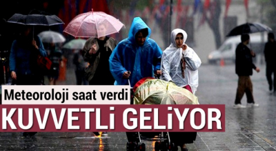 Sağanak yağış geliyor!