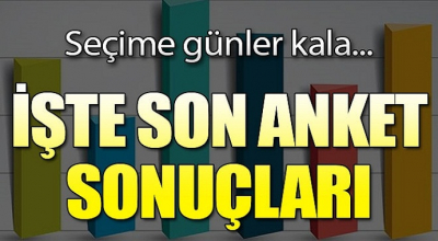 Seçime günler kala... İşte son anket sonuçları