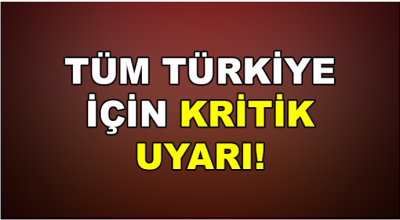 Türkiye için kritik uyarı! Tarih verildi