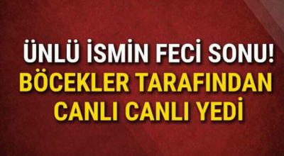 Ünlü ismin feci sonu böcekler tarafından yenilerek öldü