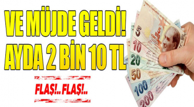 Ve müjde geldi! 2010 lira maaşlar