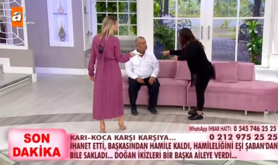 Esra Erol'un programında gerginlik!